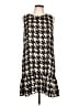 J.Crew Houndstooth Black Casual Dress Size 12 - photo 1