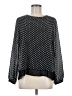 CeCe 100% Polyester Black Long Sleeve Blouse Size M - photo 1