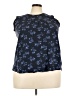 Lucky Brand Floral Blue Sleeveless Blouse Size 1X - photo 1