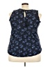 Lucky Brand Floral Blue Sleeveless Blouse Size 1X - photo 2