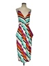 Madison Stripes Teal Cocktail Dress Size XS - photo 1