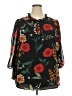 Bar III 100% Polyester Black 3/4 Sleeve Blouse Size 3X - photo 1