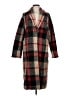 Zara 100% Wool Plaid Red Wool Coat Size M - photo 1