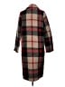 Zara 100% Wool Plaid Red Wool Coat Size M - photo 2