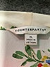Counterparts 100% Polyester Floral Ivory Short Sleeve Blouse Size XL - photo 7