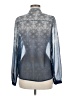 Love Stitch 100% Polyester Blue Long Sleeve Blouse Size M - photo 2