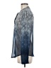 Love Stitch 100% Polyester Blue Long Sleeve Blouse Size M - photo 5