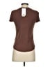 Tahari Brown Short Sleeve Top Size S - photo 2
