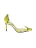 Vince Camuto Graphic Yellow Heels Size 10 - photo 1