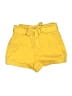 Express Solid Yellow Shorts Size 10 - photo 1