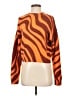 Zara Animal Print Orange Pullover Sweater Size S - photo 1