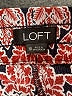 Ann Taylor LOFT 100% Viscose Paisley Red Shorts Size 10 - photo 3