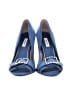 Capodarte 100% Leather Blue Heels Size EU 36 - photo 2