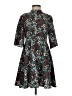 Zara Basic 100% Polyester Print Black Casual Dress Size S - photo 1