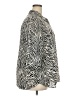 Jones & Co 100% Polyester Animal Print Silver 3/4 Sleeve Blouse Size 2X - photo 4