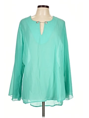 Ashley Stewart Long Sleeve Blouse (view 1)