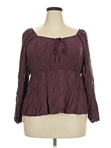 Torrid 3/4 Sleeve T-Shirt (view 1)