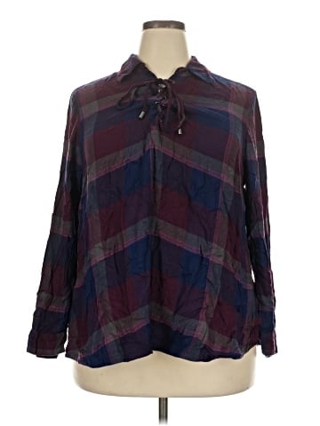 Lane Bryant Long Sleeve Blouse (view 1)