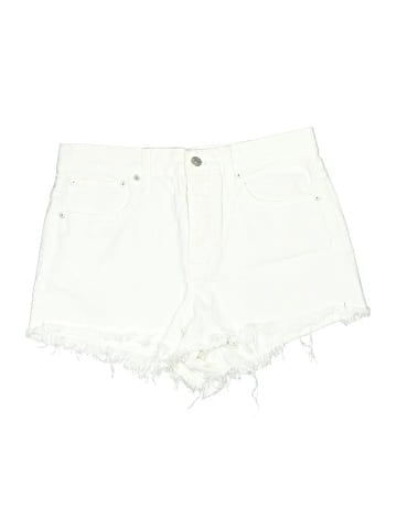Madewell Relaxed Denim Shorts in Tile White (view 1)