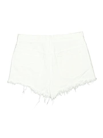 Madewell Relaxed Denim Shorts in Tile White (view 2)