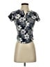 Pilcro Gray Short Sleeve Blouse Size XXS - photo 1