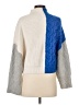 Express Color Block Blue Turtleneck Sweater Size S - photo 2