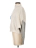 Express Color Block Blue Turtleneck Sweater Size S - photo 5