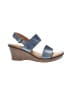Born Crown 100% Leather Blue Wedges Size 10 - photo 1