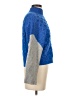 Express Color Block Blue Turtleneck Sweater Size S - photo 4
