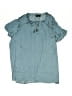 T Tahari 100% Polyester Teal Short Sleeve Blouse Size 1X - photo 1