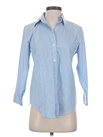 Lauren by Ralph Lauren 3/4 Sleeve Button-Down Shirt (view 1)