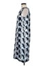 DKNY 100% Polyester Print Blue Casual Dress Size M - photo 5