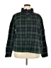 Crown & Ivy 100% Cotton Plaid Green Pullover Sweater Size XXL - photo 1