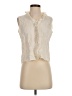 Liz Claiborne Ivory Sleeveless Button-Down Shirt Size P (petite) - photo 1