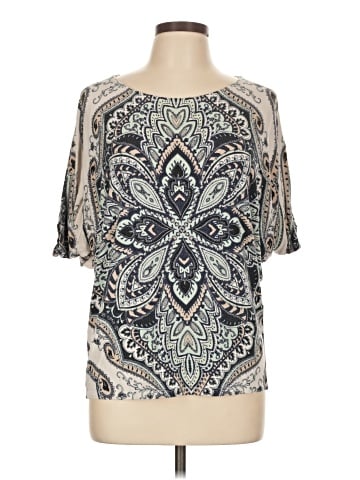 Dana Buchman Short Sleeve Blouse (view 1)