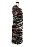Connected Apparel Graphic Brown Casual Dress Size 8 - photo 4