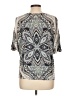 Dana Buchman Silver Short Sleeve Blouse Size L - photo 2