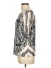 Dana Buchman Silver Short Sleeve Blouse Size L - photo 5