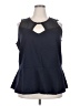 Lane Bryant Blue Sleeveless Blouse Size 22 - 24 Plus - photo 1