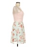 AUW 100% Polyester Floral Pink Cocktail Dress Size M - photo 4