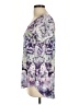 Style&Co 100% Polyester Purple Short Sleeve Blouse Size L - photo 5