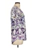 Style&Co 100% Polyester Purple Short Sleeve Blouse Size L - photo 4