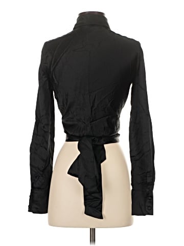 Diane von Furstenberg Long Sleeve Silk Top (view 2)