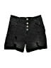 Justice Black Denim Shorts Size 14 - photo 1