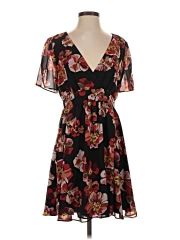 Madewell Tulip-Sleeve Mini Dress in French Rose (view 1)