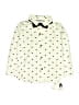 Blueberi Boulevard Ivory Long Sleeve Button-Down Shirt Size 5 - photo 1
