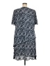 Connected Apparel 100% Polyester Paisley Blue Casual Dress Size 20 - photo 2