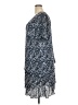 Connected Apparel 100% Polyester Paisley Blue Casual Dress Size 20 - photo 5