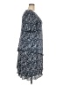 Connected Apparel 100% Polyester Paisley Blue Casual Dress Size 20 - photo 4