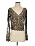 Venus 100% Polyester Black Long Sleeve Blouse Size 4 - photo 1